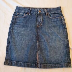 Citizens of Humanity Sophia Stretch Knee Length Denim Skirt - Size 26